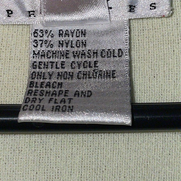 •TALBOTS•LIGHT YELLOW CARDIGAN BUTTON UP SWEATER SIZE PETITE LARGE - Picture 5 of 7